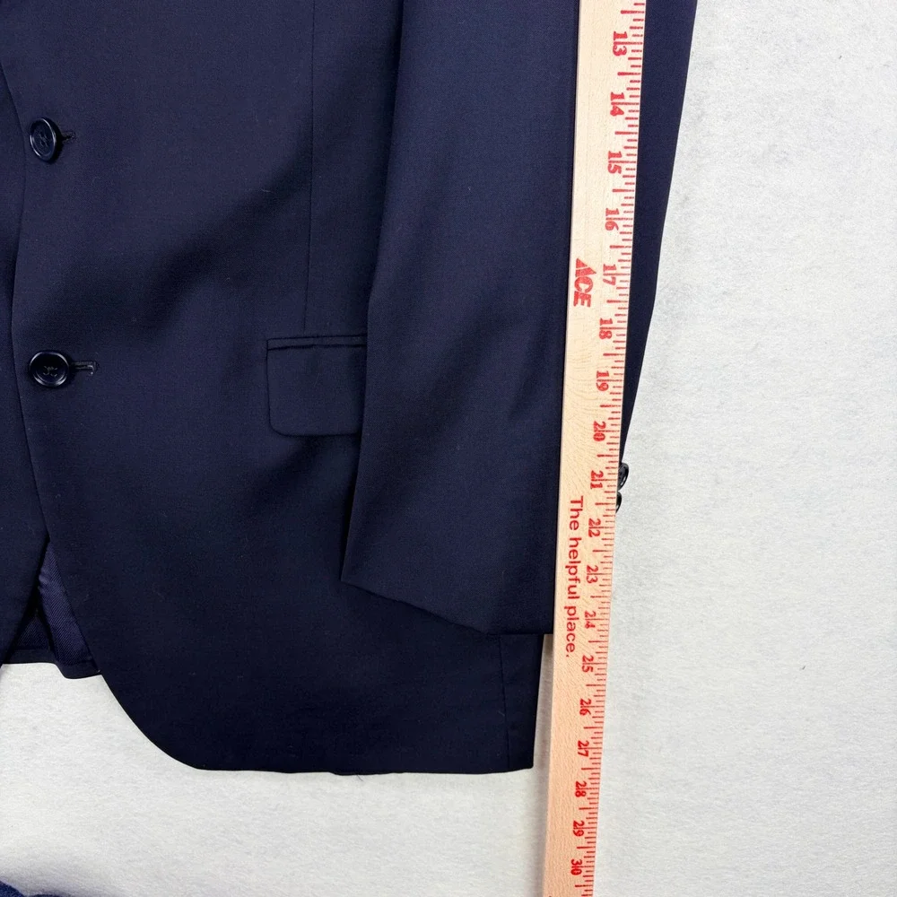 Brooks Brothers 1818 Fitzgerald Blazer 39R Navy Blue Wool 2-Button Sport Coat